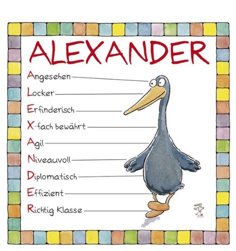 9783782767057: Namenskalender "Alexander"