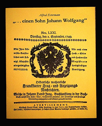 '.EINEN SOHN JOHANN WOLFGANG'