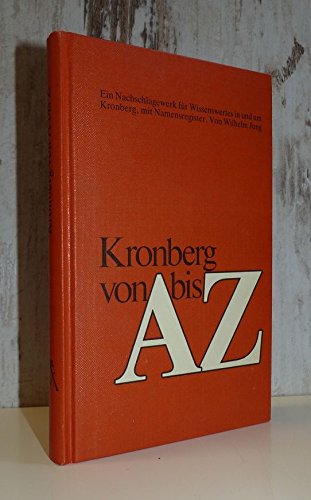 Beispielbild fr Kronberg von A-Z zum Verkauf von Antiquariat Armebooks