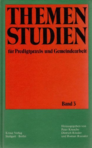 Beispielbild fr Themenstudien fr Predigtpraxis und Gemeindearbeit Band 3 zum Verkauf von Kultgut