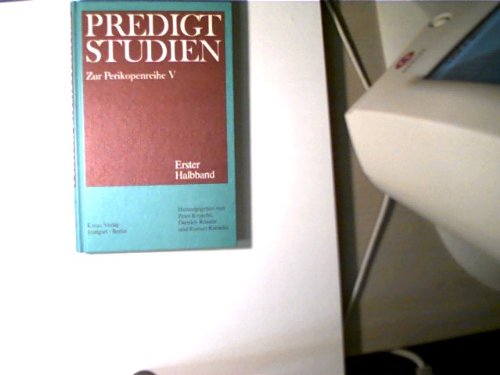 Beispielbild fr Predigtstudien. Perikopenreihe V. Erster Halbband - fr das Kirchenjahr 1982/83 zum Verkauf von Versandantiquariat Felix Mcke