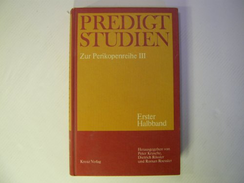 Beispielbild fr Predigtstudien Fr das Kirchenjahr / 1986/87 zum Verkauf von Buchpark