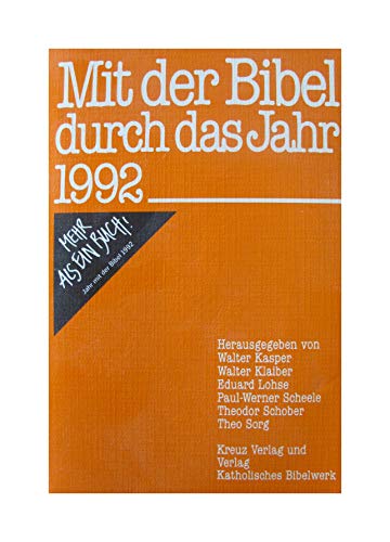 Beispielbild fr Mit der Bibel durch das Jahr 1992. TB zum Verkauf von Deichkieker Bcherkiste