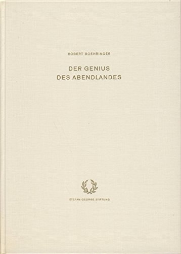 9783783500950: Der Genius des Abendlandes. (= Stefan George Stiftung).