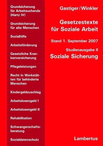 Stock image for Gesetzestexte fr Soziale Arbeit, Bd.2 : Soziale Sicherung for sale by medimops
