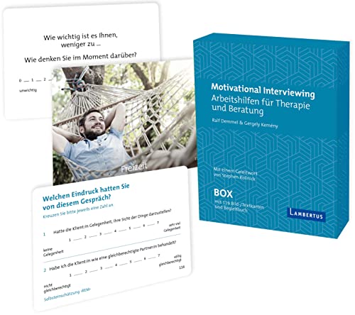 Motivational Interviewing Box mit Fragekarten : Arbeitshilfen für Therapie und Beratung - Mit Begleitbuch - auch in eBook-Version. Geleitwort von Stephen Rollnick - Ralf Demmel