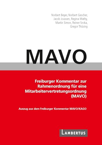 Beispielbild fr MAVO-Kommentar zum Verkauf von GreatBookPrices