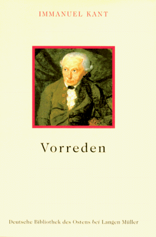 Stock image for Vorreden (1781-1797) (Deutsche Bibliothek des Ostens) for sale by Gerald Wollermann