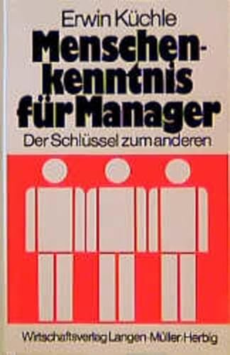 9783784470412: Menschenkenntnis fr Manager