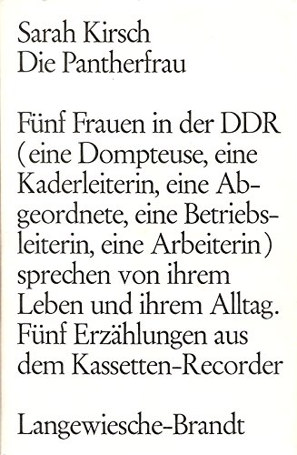 9783784600864: Die Pantherfrau: Funf Erzahlungen aus dem Kassetten-Recorder (German Edition)