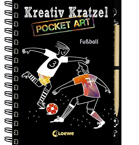 Stock image for Kreativ-Kratzel Pocket Art: Fuball (Kreativ-Kratzelbuch) for sale by medimops