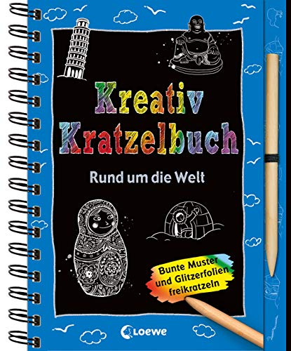 Imagen de archivo de Kreativ-Kratzelbuch: Rund um die Welt Beschftigung fr Kinder ab 5 Jahre a la venta por Buchpark