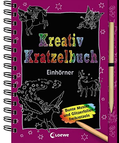 Imagen de archivo de Kreativ-Kratzelbuch: Einhrner a la venta por medimops