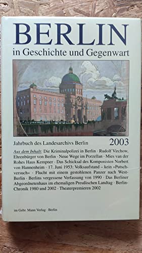 Beispielbild fr Berlin in Geschichte und Gegenwart zum Verkauf von Buchpark