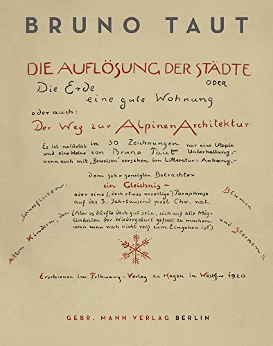 Stock image for Die Auflosung Der Stadte: Oder: Die Erde Eine Gute Wohnung