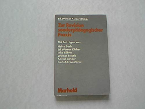 9783786420262: Zur Revision sonderpadagogischer Praxis (German Edition)
