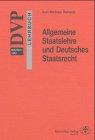 Stock image for Allgemeine Staatslehre und Deutsches Staatsrecht for sale by medimops