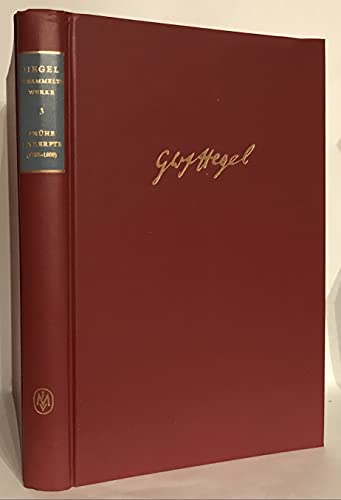 Frühe Exzerpte. Unter Mitarbeit von Gisela Schüler herausgegeben von Friedhelm Nicolin. - Hegel, Georg Wilhelm Friedrich.