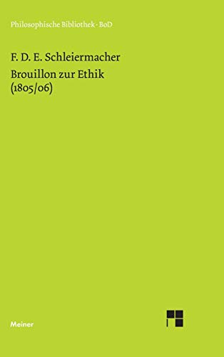 9783787305216: Brouillon zur Ethik (1805/06): 334