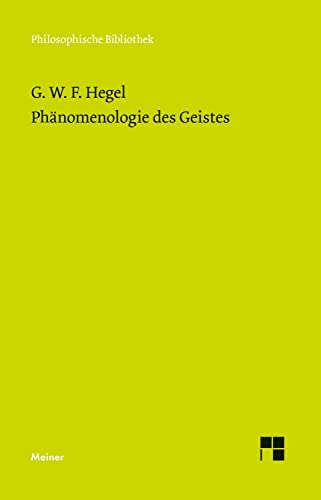 9783787307692: Phänomenologie des Geistes (Philosophische Bibliothek) (German Edition)