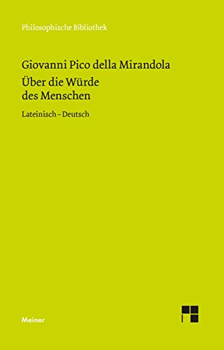 Stock image for ber die Wrde des Menschen. De hominis dignitate -Language: german for sale by GreatBookPrices