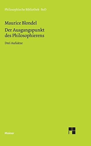Stock image for Der Ausgangspunkt des Philosophierens (German Edition) for sale by Lucky's Textbooks