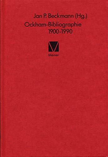Beispielbild fr Ockham-Bibliographie 1900 - 1990. zum Verkauf von Antiquariat Dr. Josef Anker