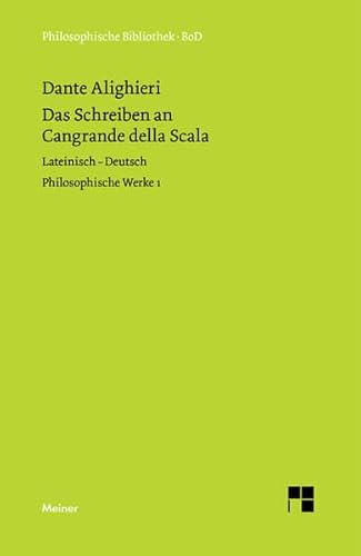 9783787311248: Dante Alighieri: Philosoph. Werke 1