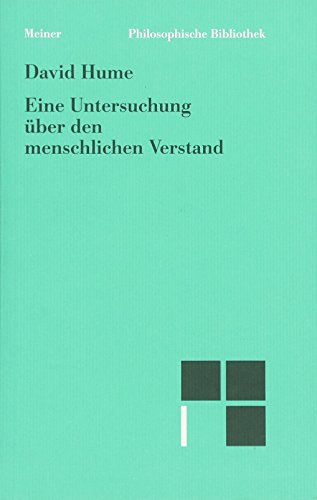 9783787311552: Eine Untersuchung über den menschlichen Verstand: Mit deutsch-englischem und englisch-deutschem Begriffsregister
