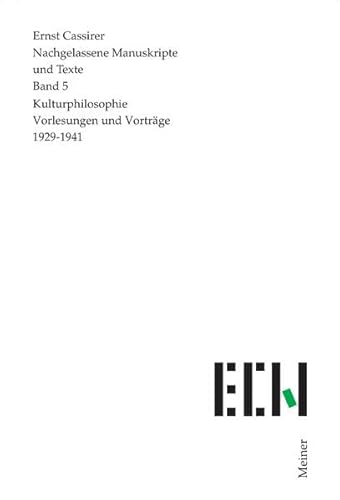 9783787312504: Zur Kulturphilosophie und zum Problem des Ausdrucks: Vortrge 1929-1941