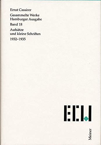 9783787314188: Gesammelte Werke. Hamburger Ausgabe / Aufstze und kleine Schriften (1932-1935)