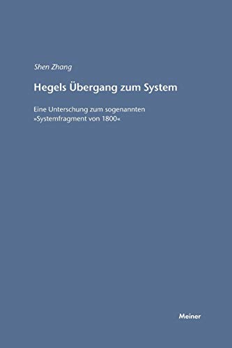 Imagen de archivo de Hegels Ubergang zum System a la venta por Chiron Media