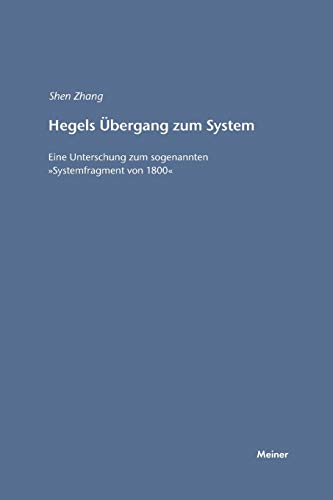 Stock image for Hegels Ubergang zum System for sale by Chiron Media
