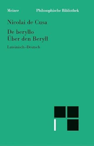 9783787316083: ber den Beryll. De beryllo: Lateinisch und Deutsch: 295