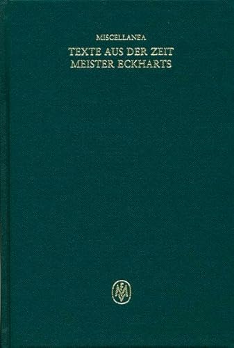 9783787316724: Miscellanea / Texte aus der Zeit Meister Eckharts: Betram von Ahlen, Opera