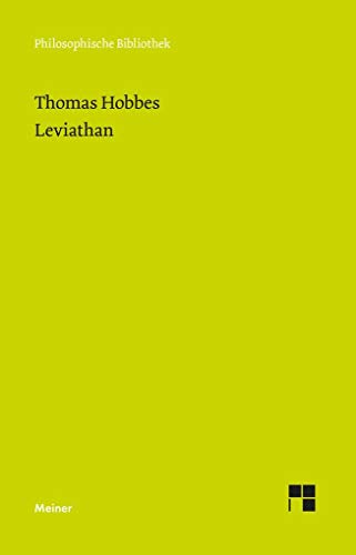 Leviathan (9783787316991) by Hobbes, Thomas