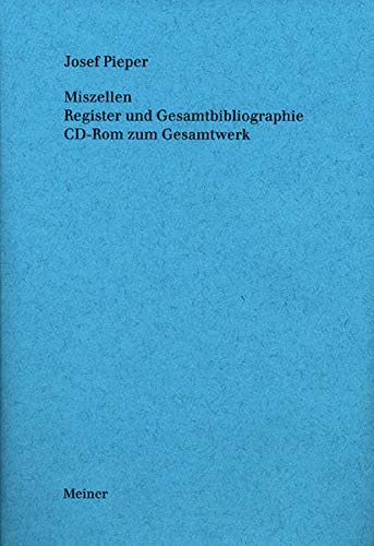 9783787317233: Miszellen. Register und Gesamtbibliographie: Bd. 8,2