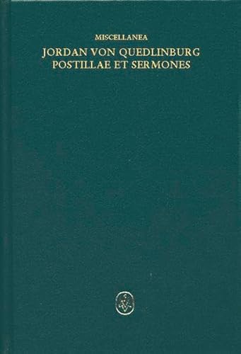 9783787317585: Miscellanea / Opus postillarum et sermonum de Evangeliis dominicalibus (De nativitate domini). Opus Ior (Sermones selecti de filiatione divina)