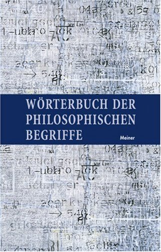 9783787317615: Wrterbuch der philosophischen Begriffe