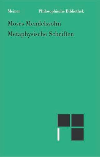 Metaphysische Schriften. Mit Einleitung u. Anmerkungen hrsg. v. Wolfgang Vogt. (Philosophische Bi...