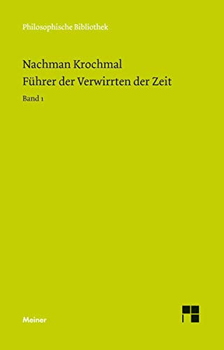 Stock image for Fhrer der Verwirrten der Zeit. Band 1. for sale by SKULIMA Wiss. Versandbuchhandlung