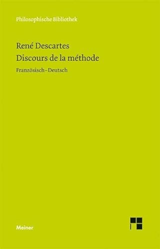 Discours de la mÃ©thode (9783787321483) by Descartes, RenÃ©