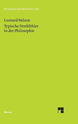 9783787321490: Typische Denkfehler in der Philosophie (German Edition)