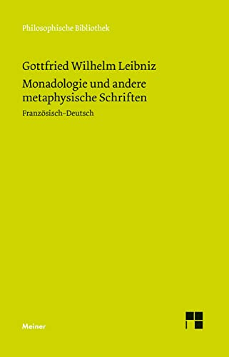 Beispielbild fr Monadologie und andere metaphysische Schriften zum Verkauf von medimops