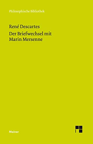 Beispielbild fr Descartes, R: Briefwechsel mit Marin Mersenne zum Verkauf von Blackwell's