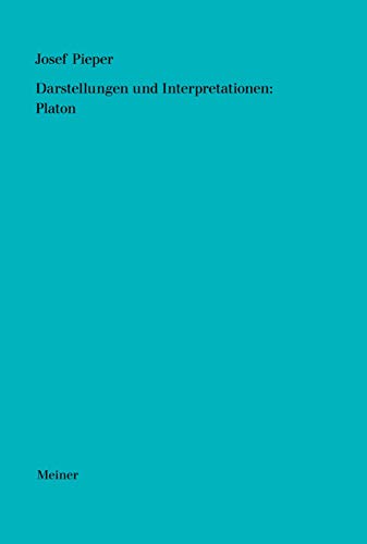 9783787339815: Darstellungen und Interpretationen: Platon