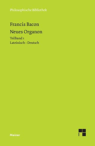 Imagen de archivo de Neues Organon. Vorrede. Erstes Buch (German Edition) a la venta por Lucky's Textbooks