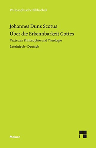 9783787340767: ber die Erkennbarkeit Gottes: Texte zur Philosophie und Theologie: 529