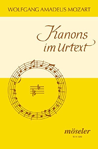 Beispielbild fr Kanons im Urtext: Gesang. zum Verkauf von INGARDIO