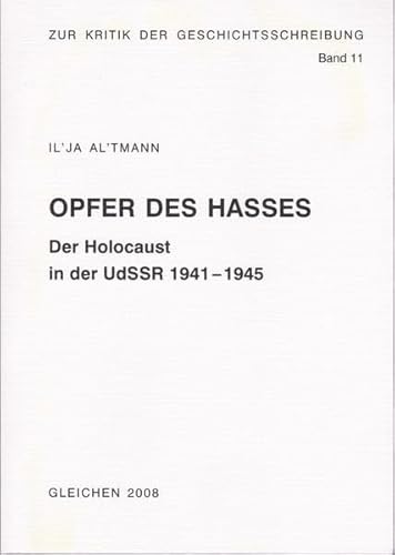 9783788120320: Opfer des Hasses: Der Holocaust 1941-195